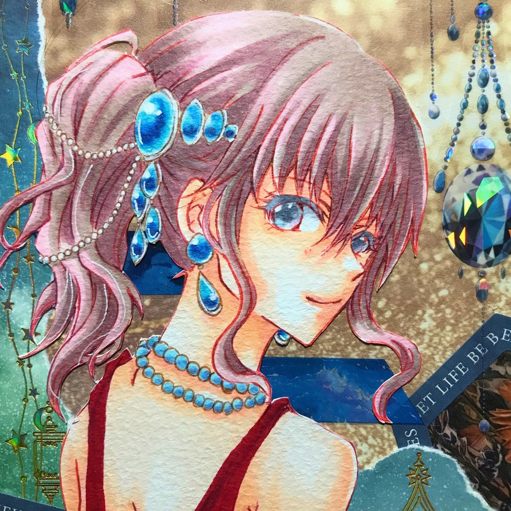 手描き イラスト sapphire