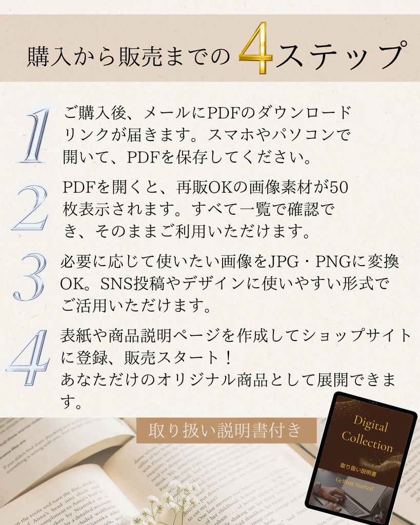 Blue×Beach Pack(再販OK /Canva対応テンプレート50枚セット/PLR・MRR付き)