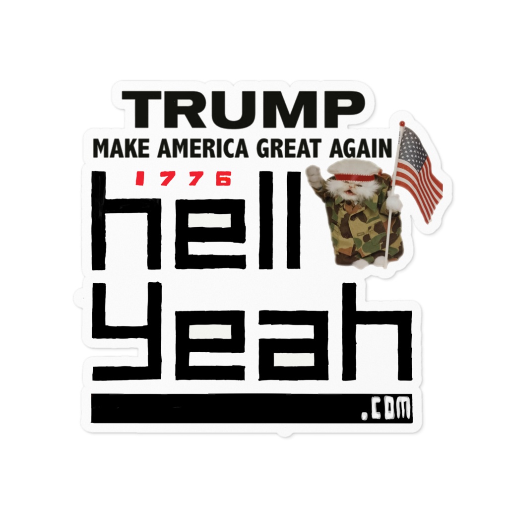 1776 hellyeah ステッカー Trump MAGA Ver.