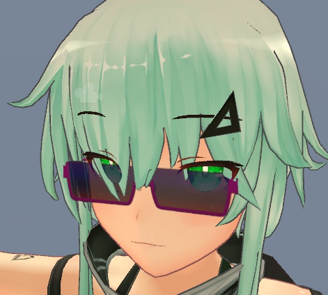 8ポリゴン眼鏡No.001『スクエア型/アンダーリム』色変更可!