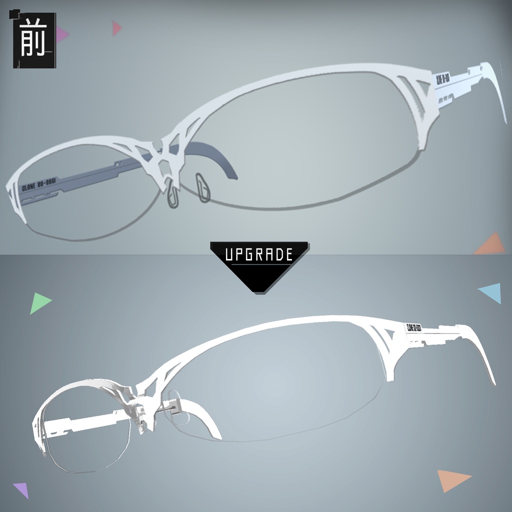 Fullポリゴン眼鏡『Shaclone』