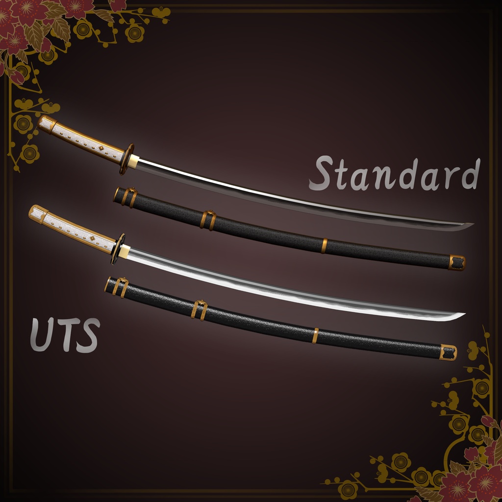 【3Dモデル】太刀『天墜』影打