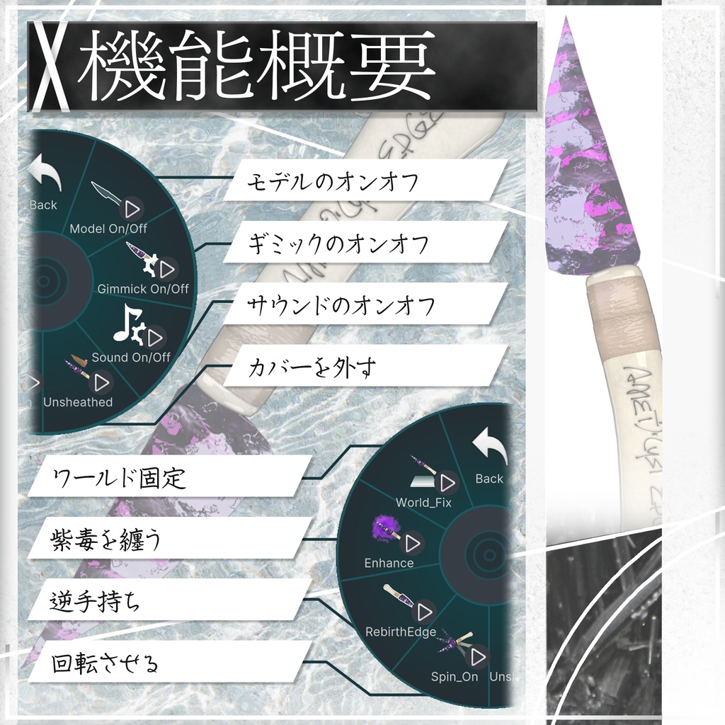 【3Dモデル】『紫水晶の蝕刃』RR-Ⅱ:Stone Edge