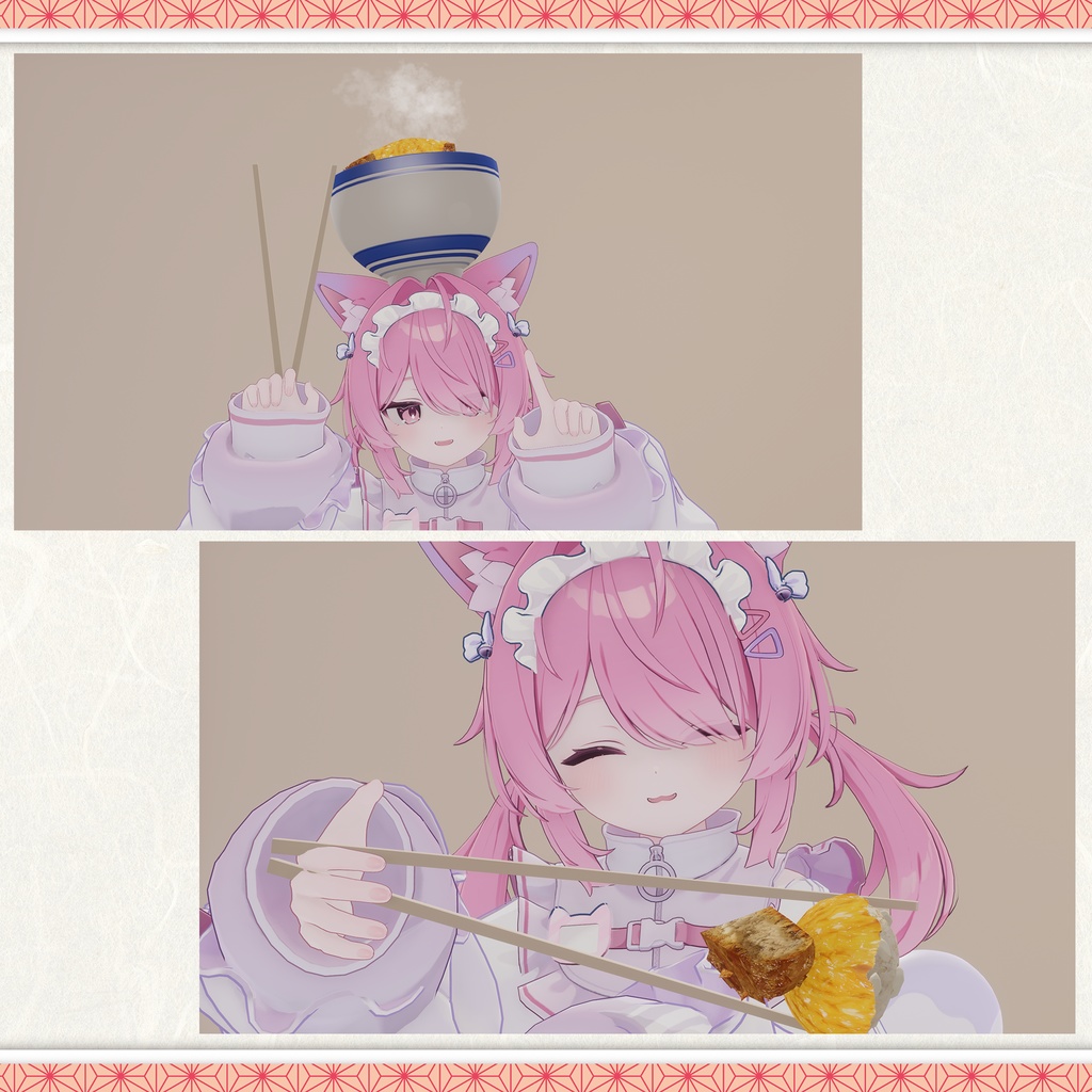 【3Dモデル】極みのカツ丼