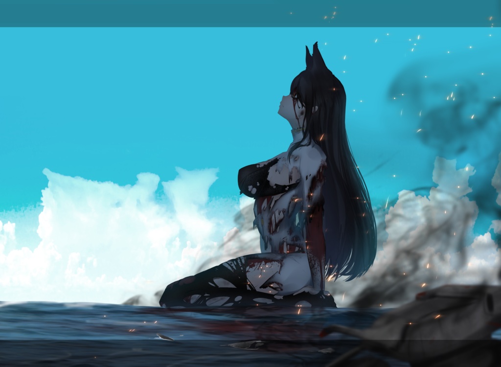 アズールレーン 重巡洋艦愛宕史実風タペストリー