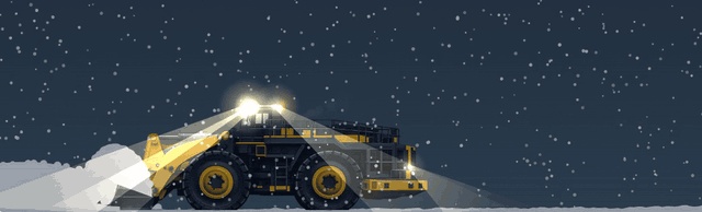 デスクトップ除雪ローダー|画面の下で雪を押しつづけるWindows常駐ソフト