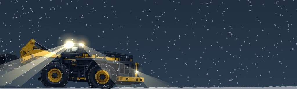 デスクトップ除雪ローダー|画面の下で雪を押しつづけるWindows常駐ソフト