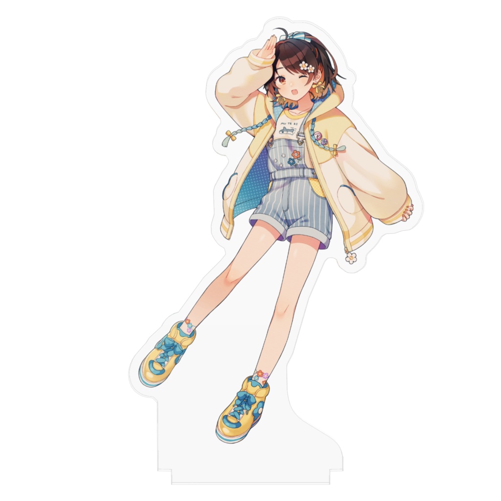 ととりのアクリルフィギュア(オーバーオール)