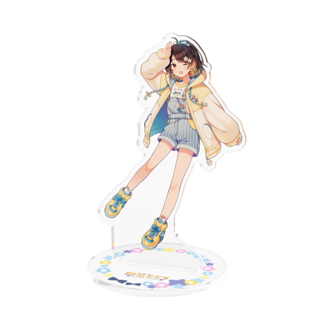 ととりのアクリルフィギュア（オーバーオール）