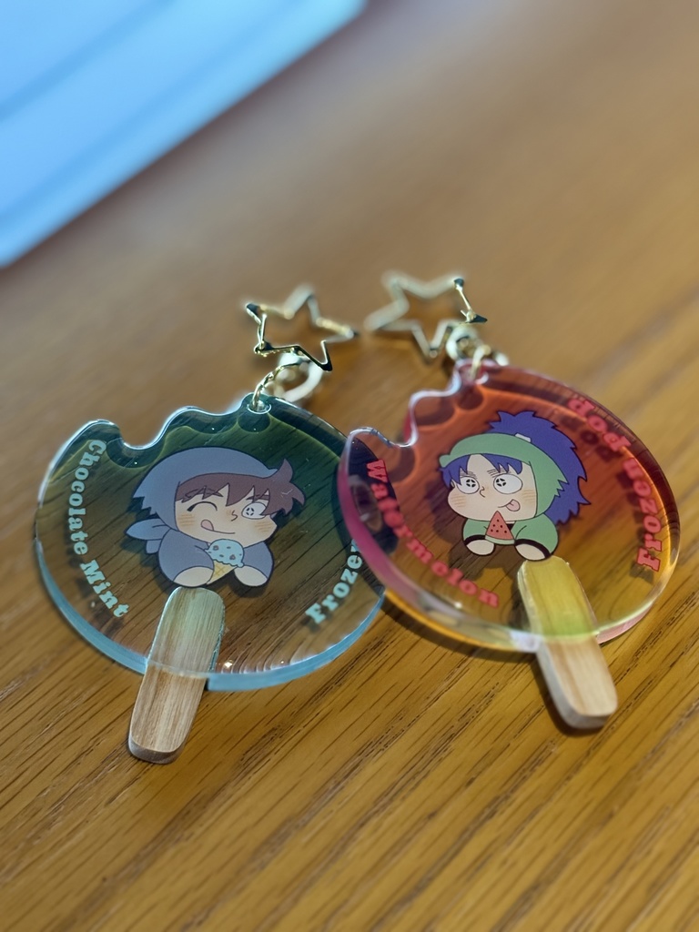 ほわとろアイスなアクリルキーホルダー（土井）