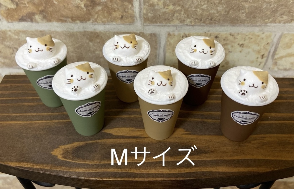 Mサイズ 3Dラテアート風ドリンク(ミケ)