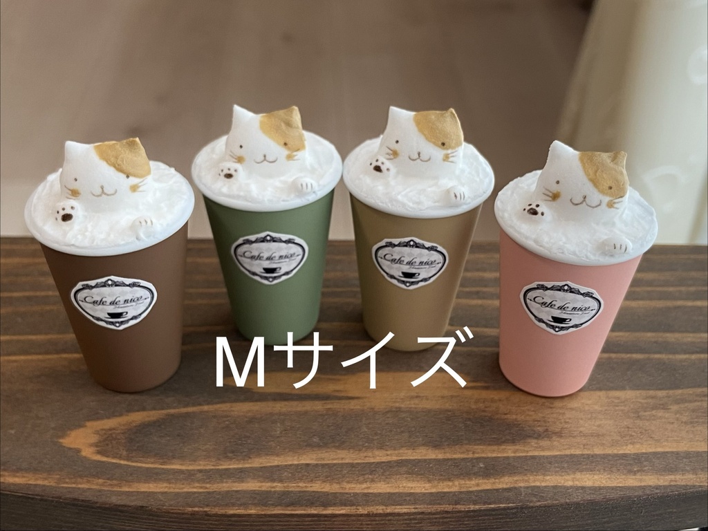 Mサイズ 3Dラテアート風ドリンク(ネコ)