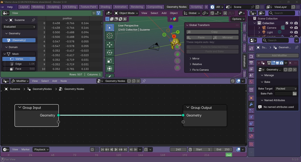 【Blenderテーマ】EVA初号機 & Terminal Blue 配色セット - Evangelion Inspired Themes