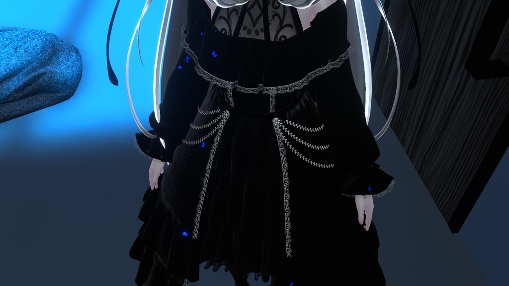 【カザリス想定】🦋モルフォ蝶 - Dress material🦋 汎用可能
