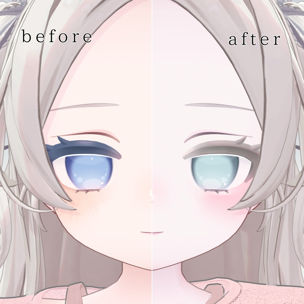 【ぽわり/Powari】♡Pink Make up texture♡material 付き✨