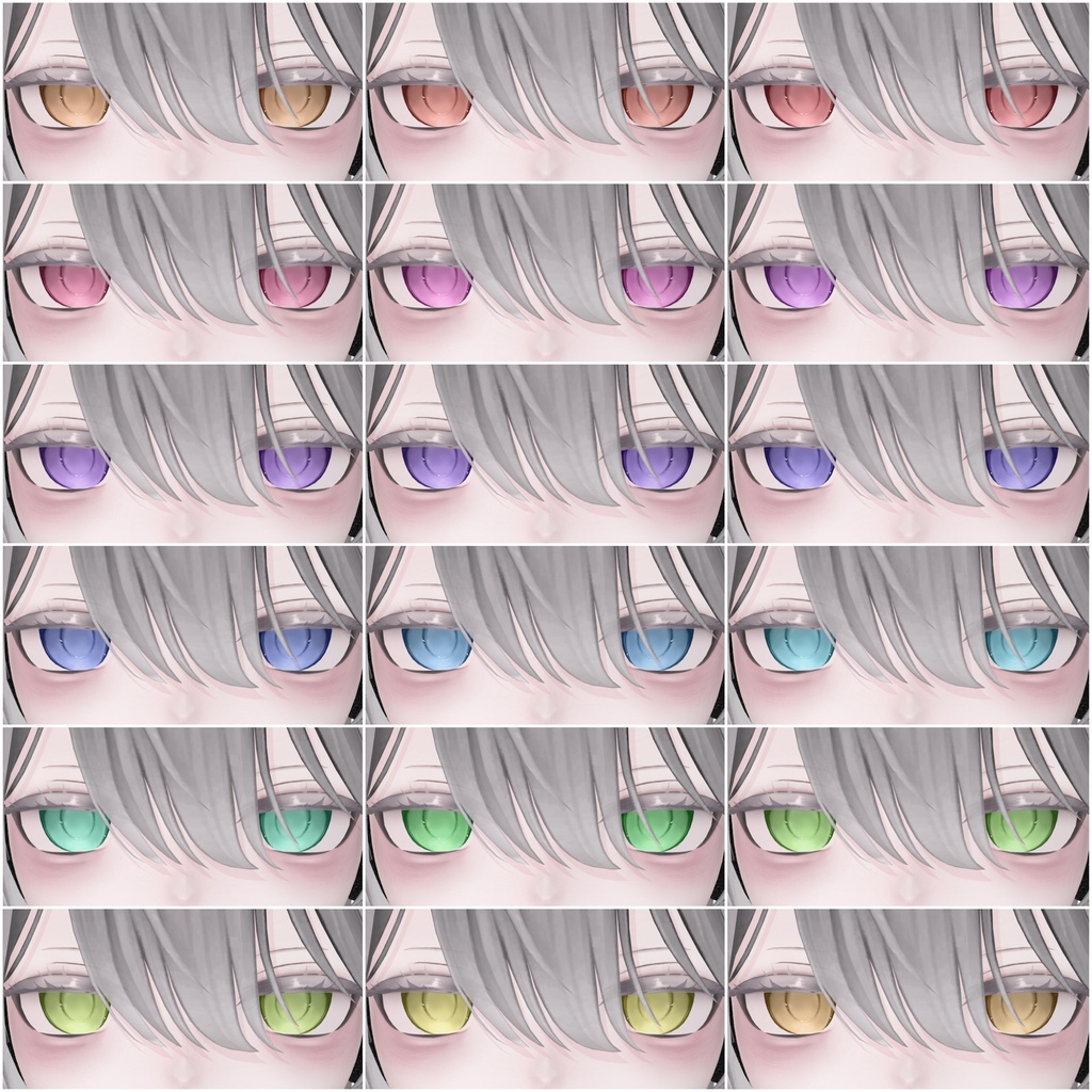 【リンネ/Linne】傾国 Eye texture 69種+ BlendShape付き✨