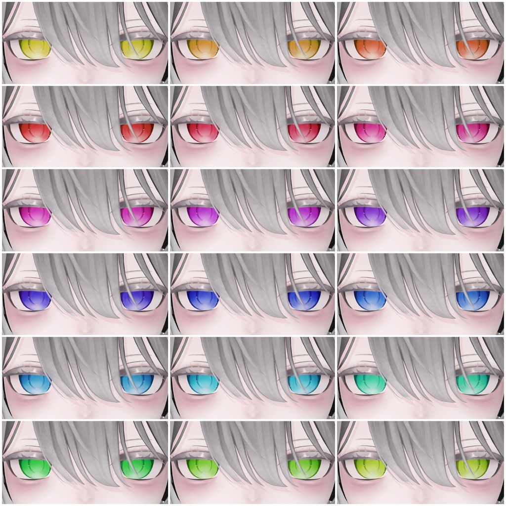 【リンネ/Linne】傾国 Eye texture 69種+ BlendShape付き✨