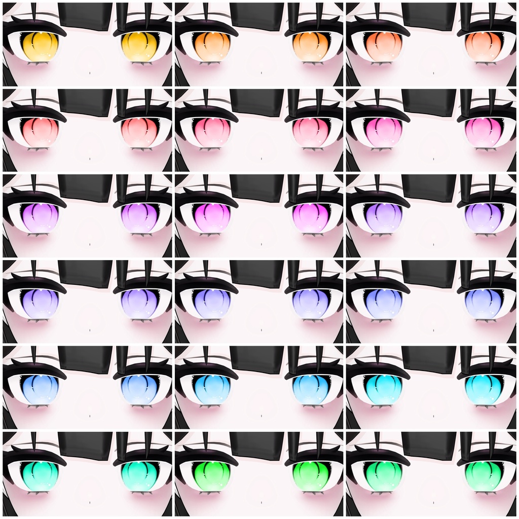 【Powari /ぽわり】黒猫 Eye texture 🌙 + blendshape