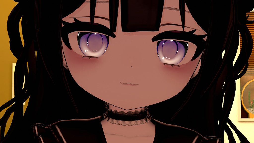 【Powari /ぽわり】黒猫 Eye texture 🌙 + blendshape