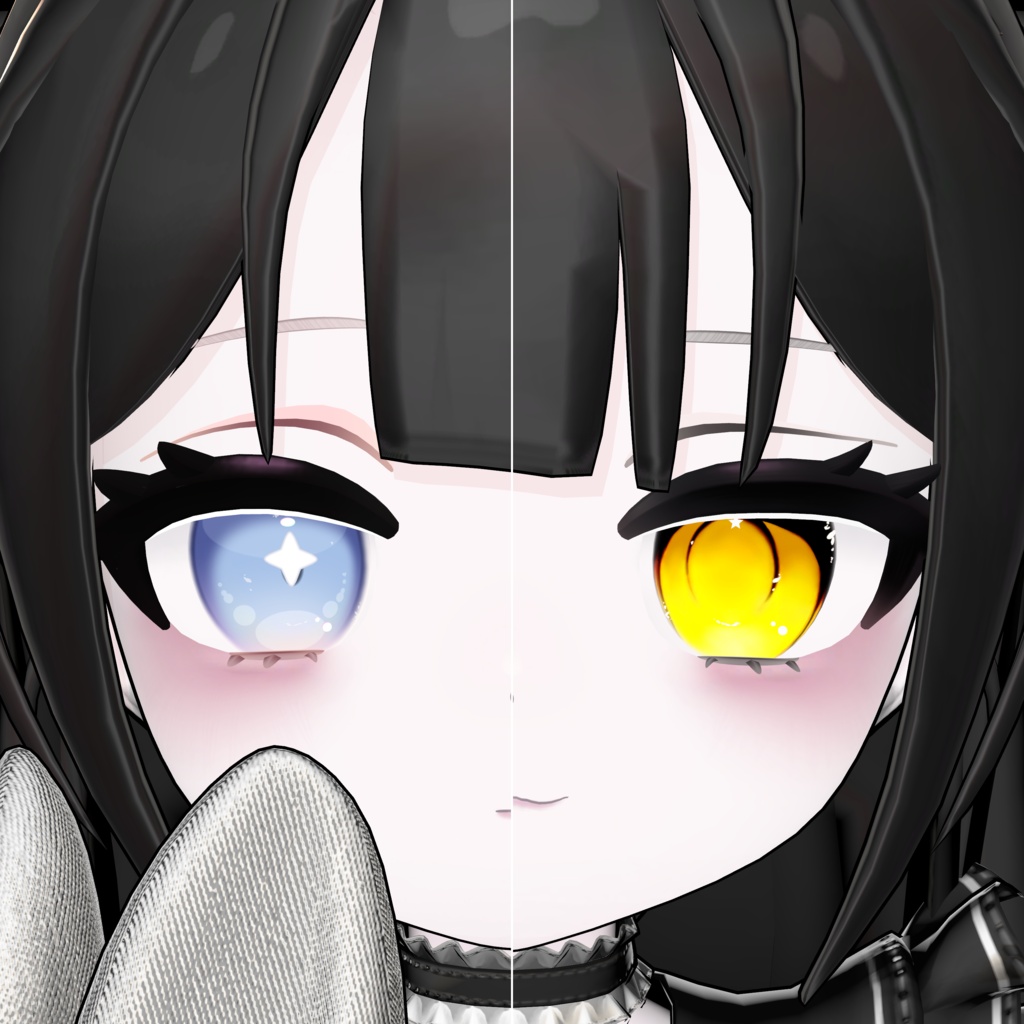 【Powari /ぽわり】黒猫 Eye texture 🌙 + blendshape