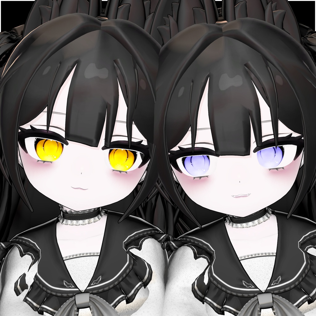 【Powari /ぽわり】黒猫 Eye texture 🌙 + blendshape