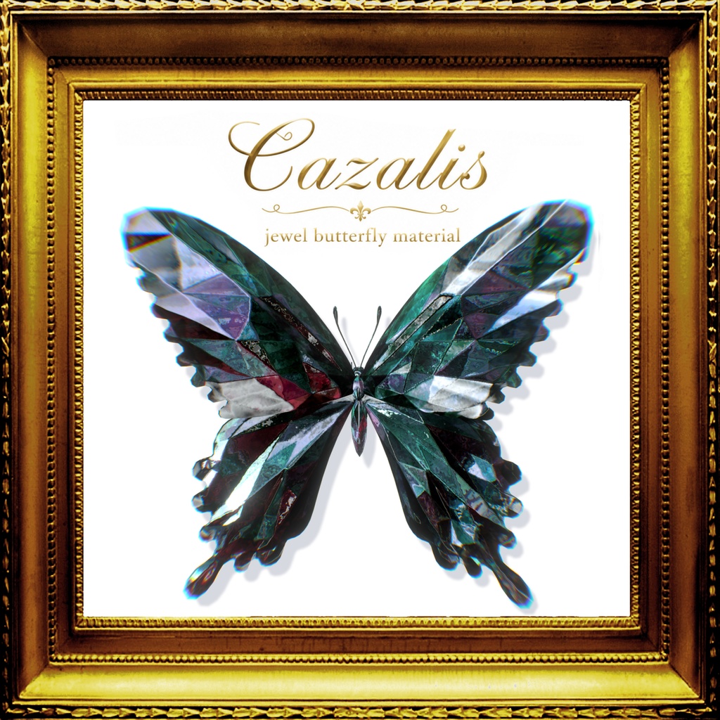 【カザリス/Cazalis】誕生石 jewel butterfly material 12 color