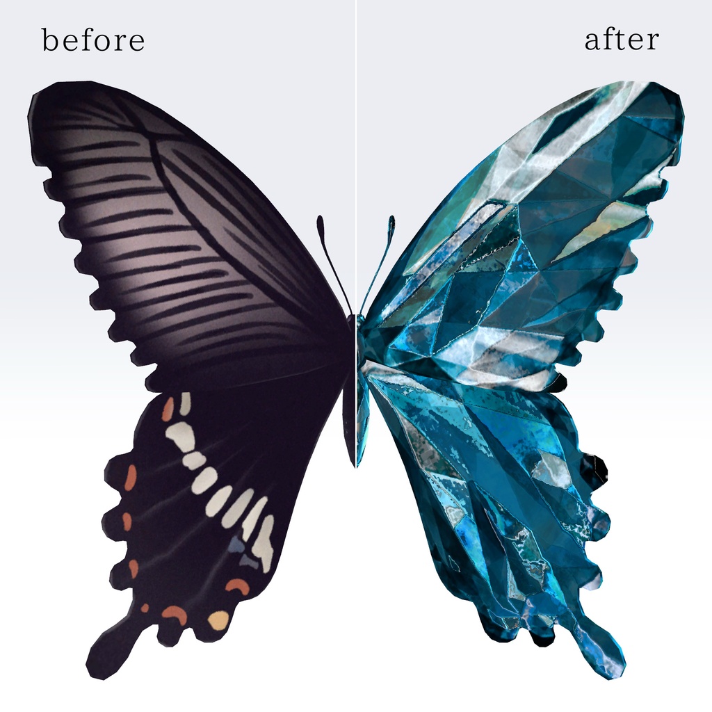 【カザリス/Cazalis】誕生石 jewel butterfly material 12 color