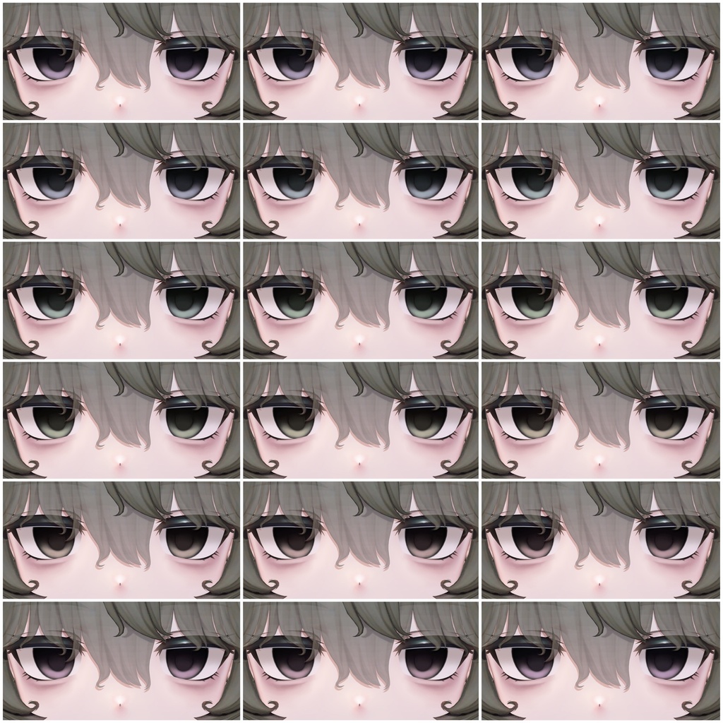【Nemo/ねも】Downer Eye & Make texture + BlendShape