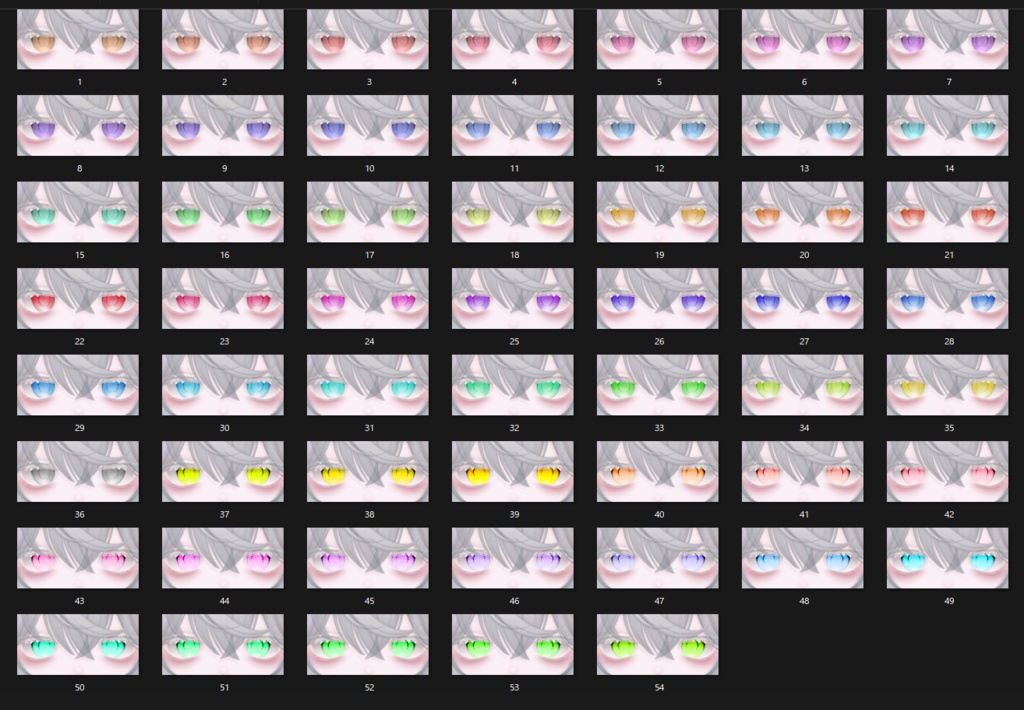 【凪/Nagi】傾国 Eye & Make up texture 62種 ✧