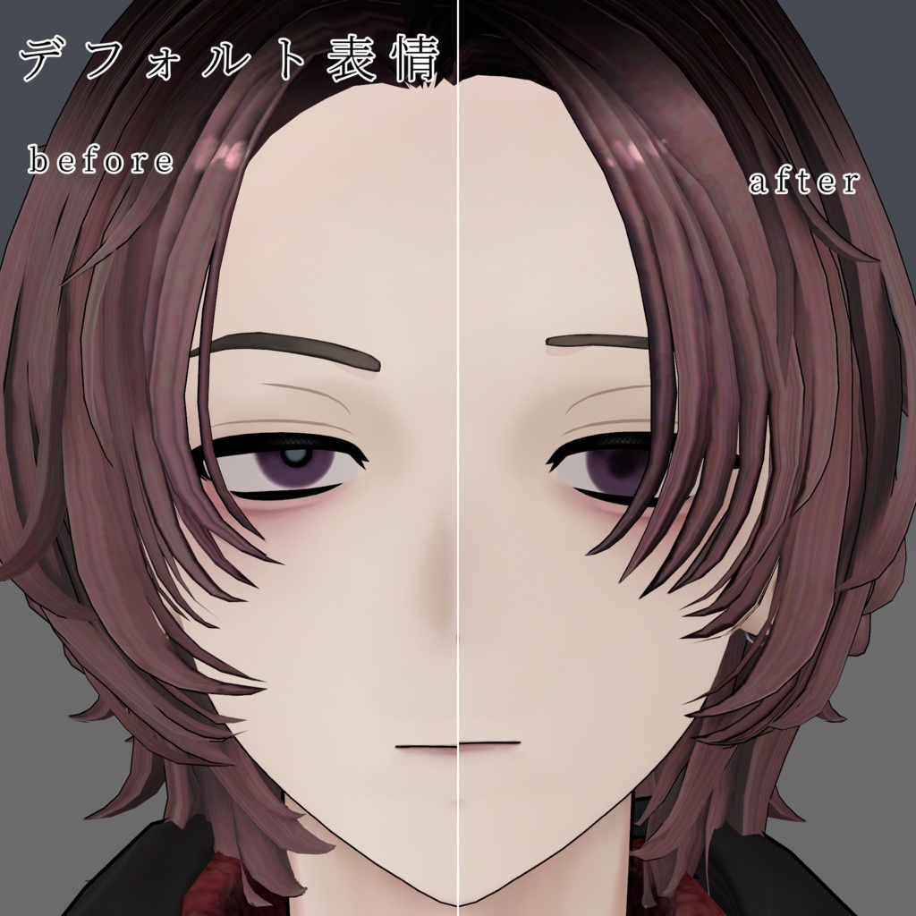 【五味/Gomi】Downer eye & make up texture 表情付き