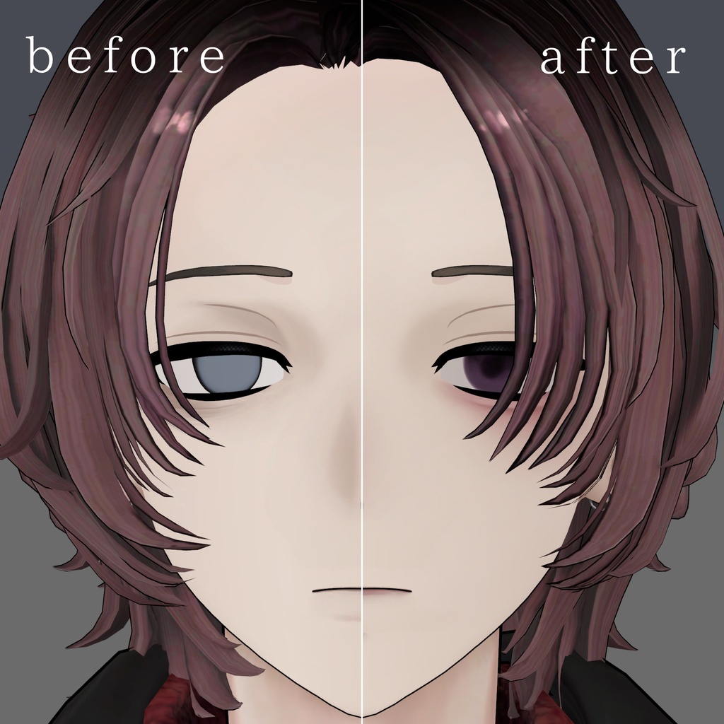 【五味/Gomi】Downer eye & make up texture 表情付き