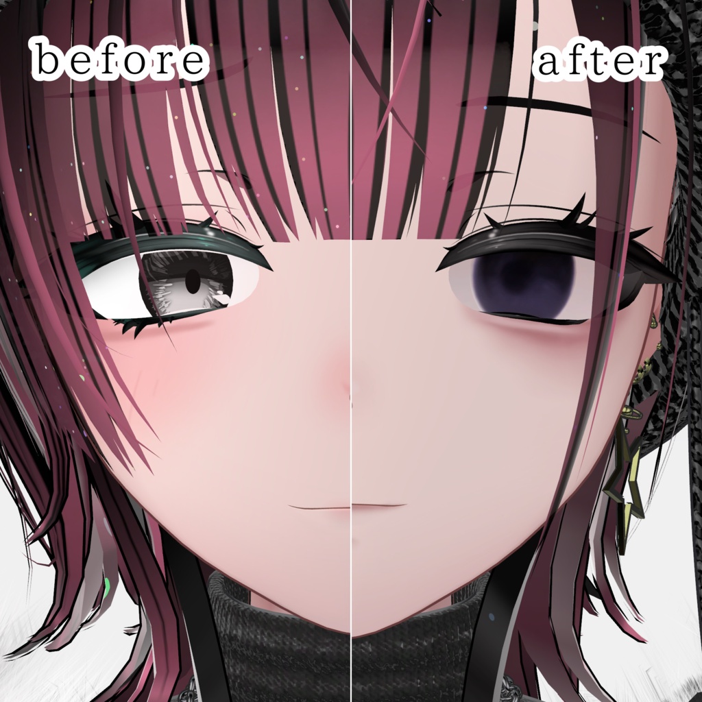 【MI☆CA/ミカ】Downer Eye & Make up texture blendshape付き✨
