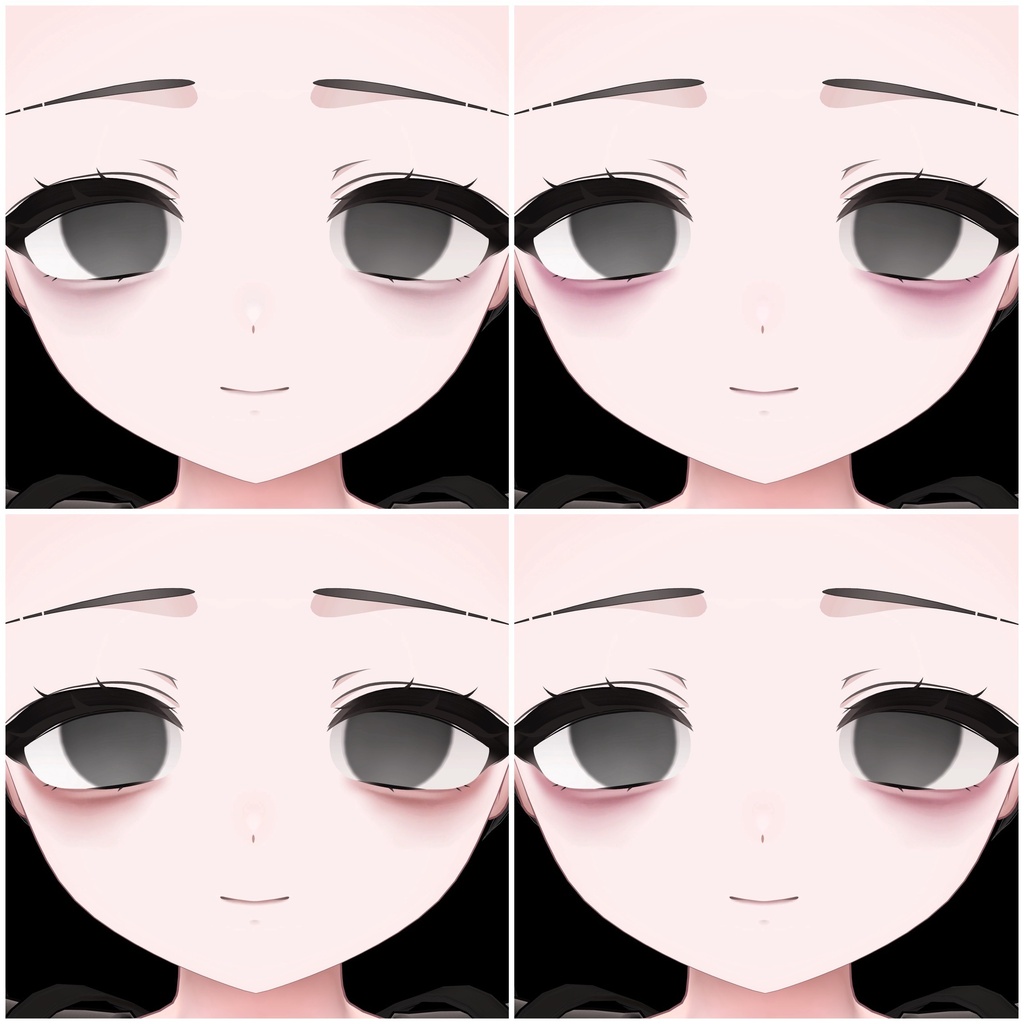 セール中‼️【輝夜/Kaguya】Downer Eye & Make up texture 61種 blendshape 付き✨