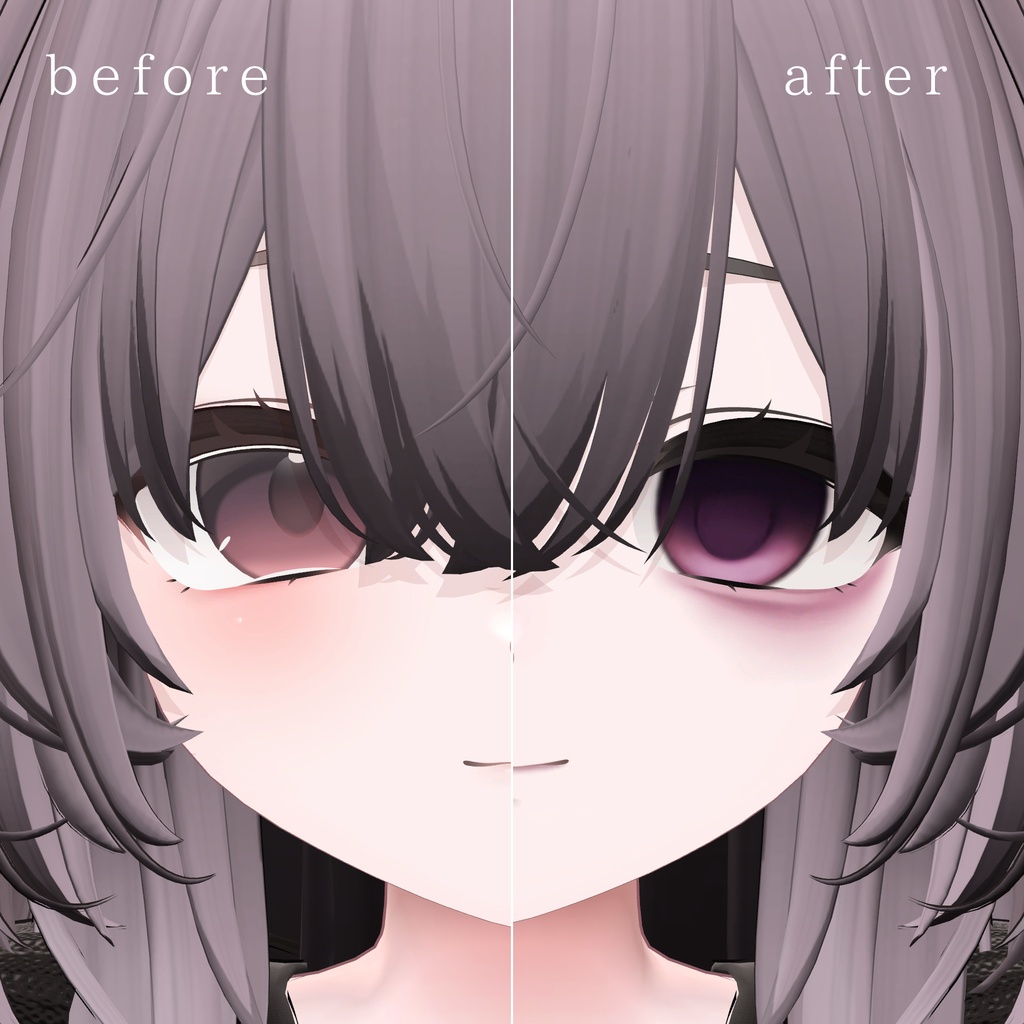 セール中‼️【輝夜/Kaguya】Downer Eye & Make up texture 61種 blendshape 付き✨