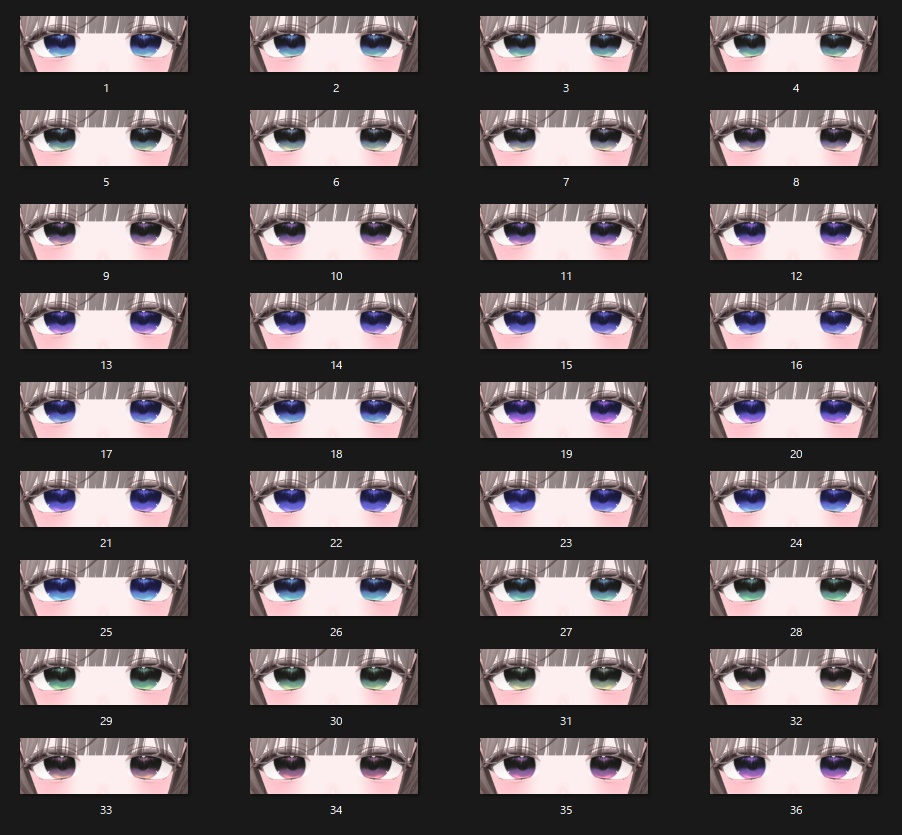 【輝夜/Kaguya】彩度 Plus Make up texture 37種