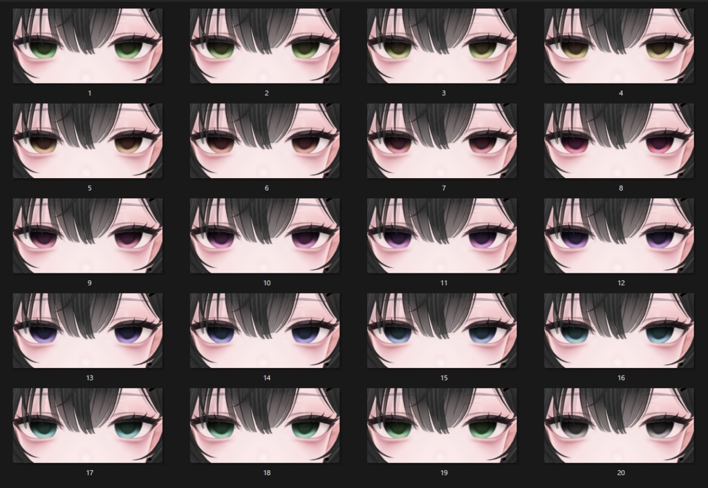 【莉々沙/Ririsa】 Downer Eye & Make up texture