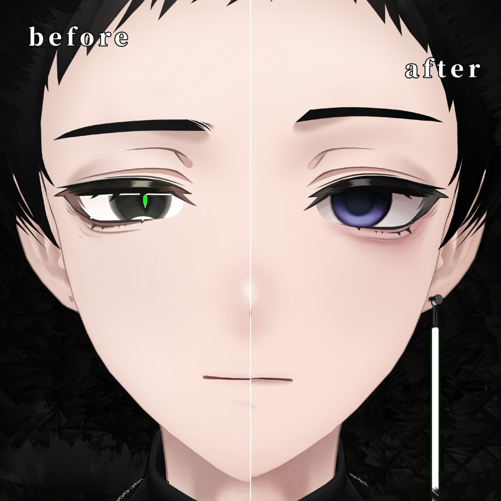 【あゆむ/Ayumu】 Downer Eye & Make texture blendshape 付き✨