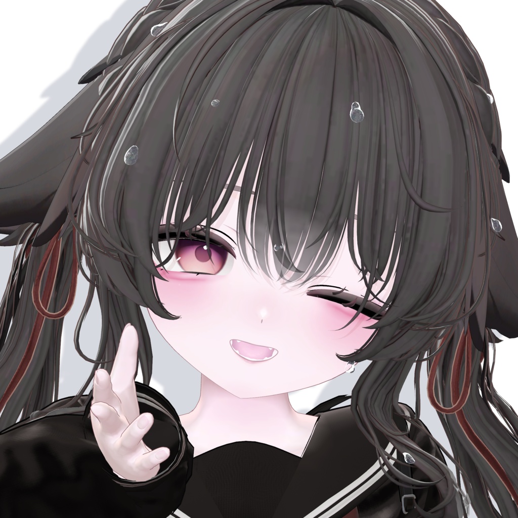 【輝夜/Kaguya】Zirai eye & make texture + body face material + blendshape ♡