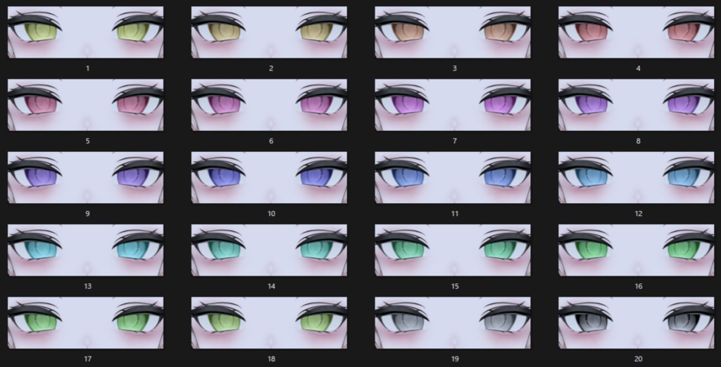 【ルルネ/Rurune】傾国 Make & Eye texture 63種✨