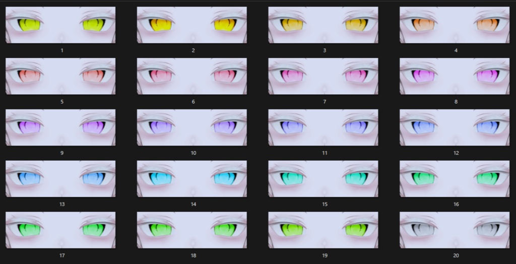 【ルルネ/Rurune】傾国 Make & Eye texture 63種✨