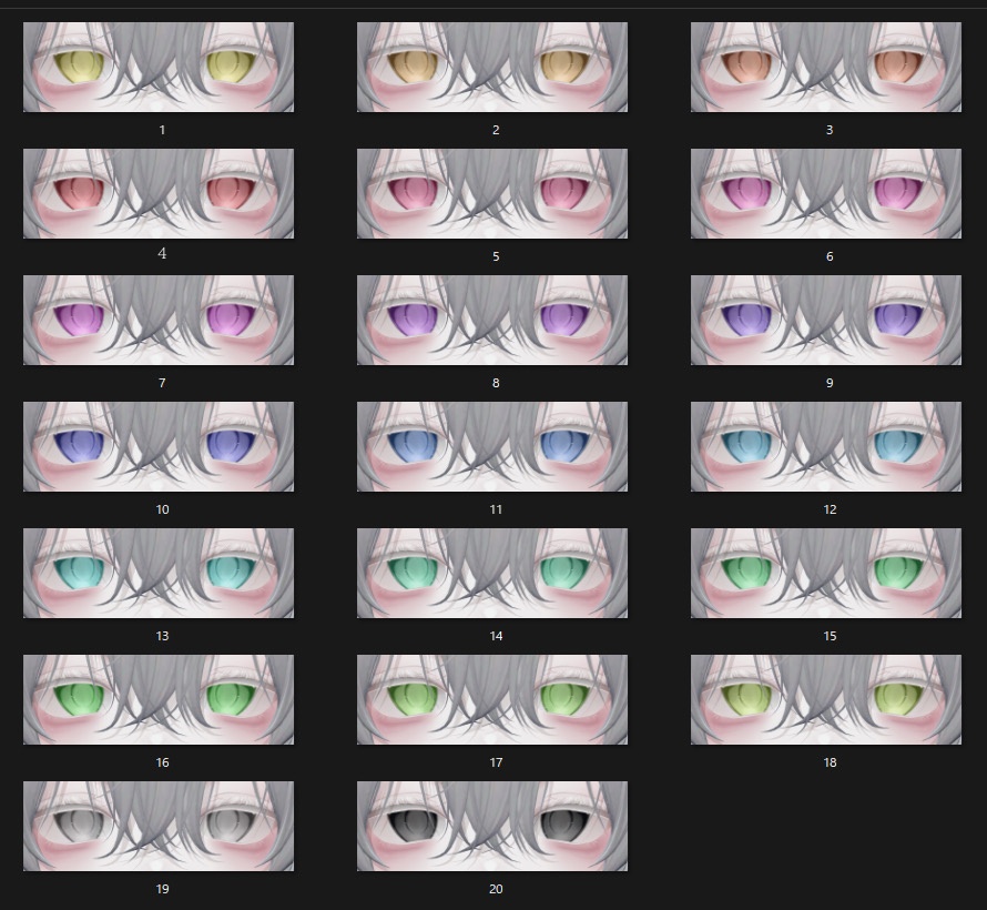【Sio/しお】 傾国 Eye & Make up texture ✧