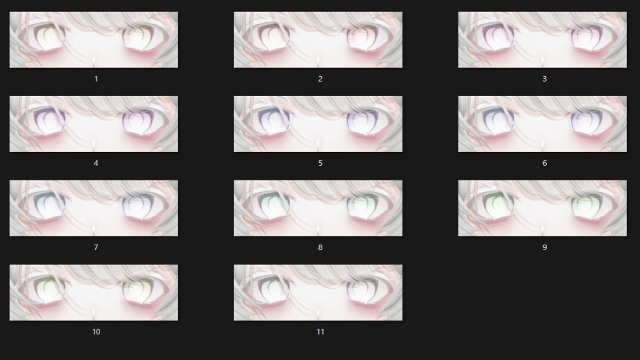 【NanaseNoir/ナナセノワール】 傾国 Eye & Make up texture 73種✨