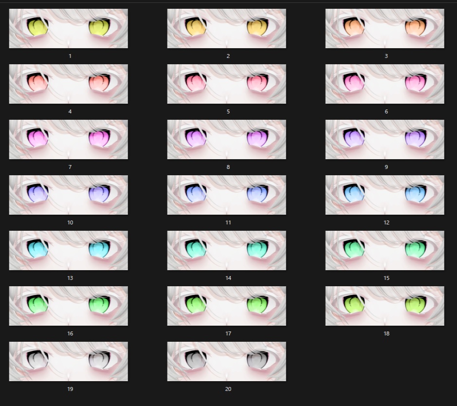 【NanaseNoir/ナナセノワール】 傾国 Eye & Make up texture 73種✨