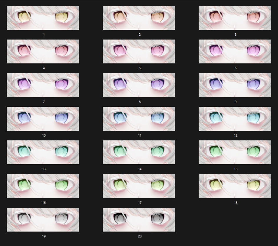 【NanaseNoir/ナナセノワール】 傾国 Eye & Make up texture 73種✨
