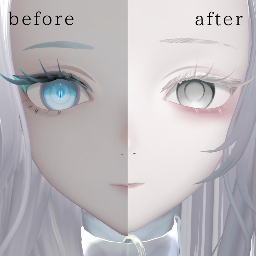 【Nedux/ネドゥ】傾国 Eye & Make Texture blendshape 付き ✧