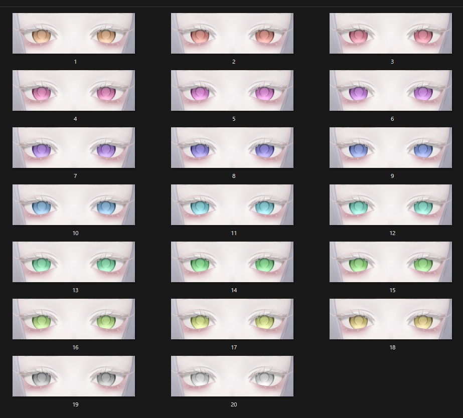 【Nedux/ネドゥ】傾国 Eye & Make Texture blendshape 付き ✧