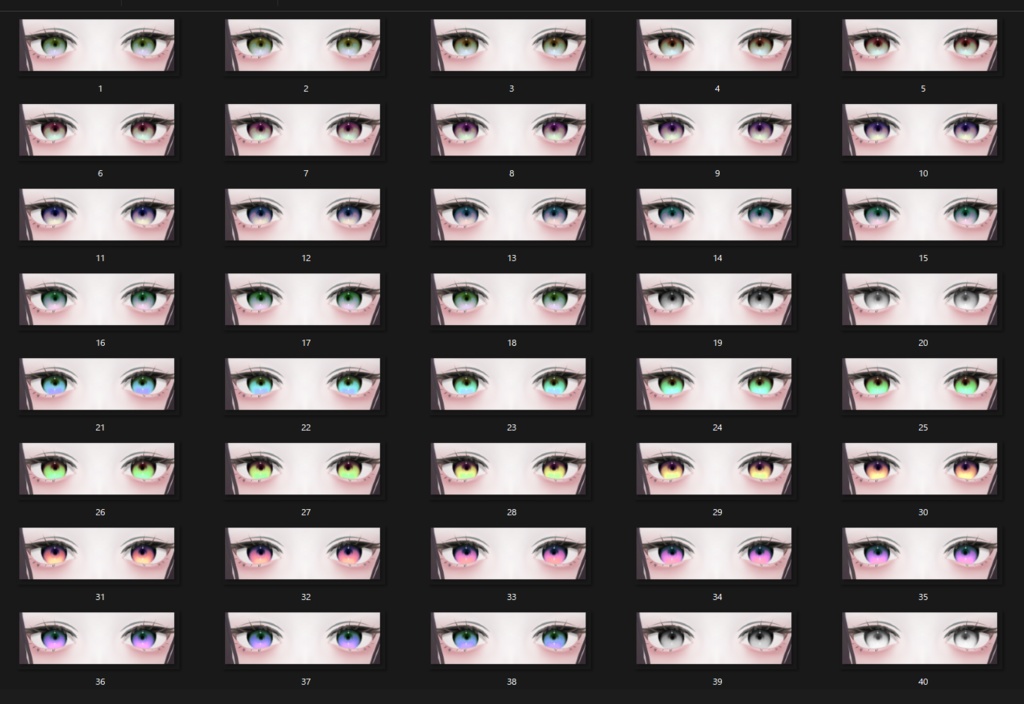【Nedux/ネドゥ】彩度 plus Eye & Make up Texture 46種