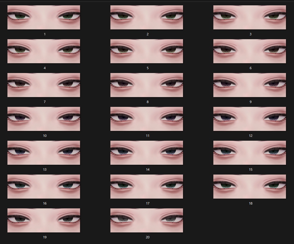 【Yuri/悠莉】憂い Eye & Make up Texture