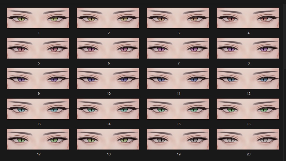 【Yuri/悠莉】 二次元 Eye & Make up Texture