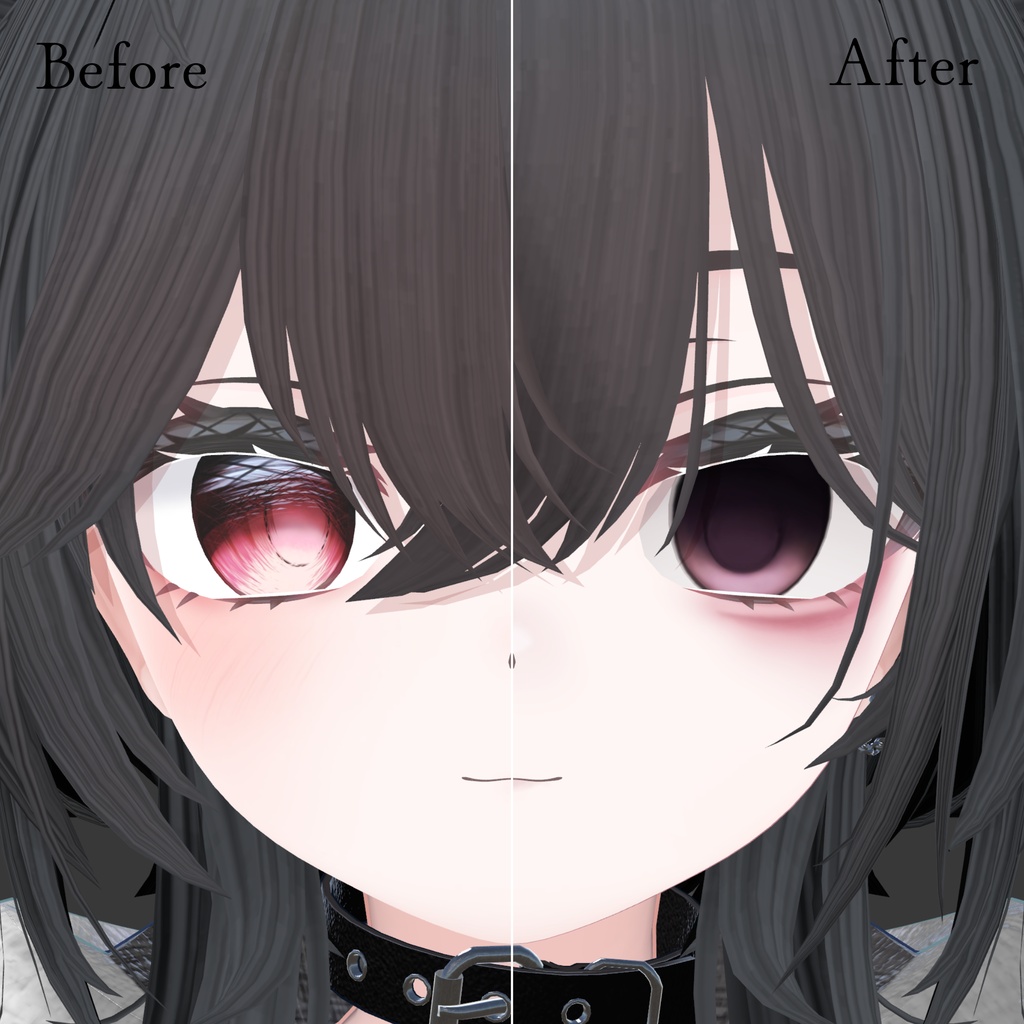 【Shiroa/シロア】Downer Eye & Make up Texture blendshape付き✨